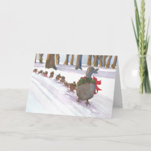 Boston Common Ducks habillé Carte de vacances