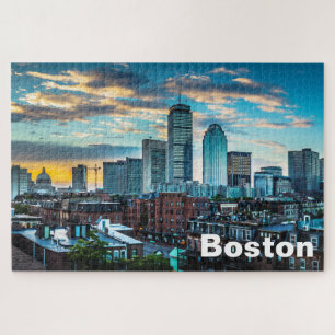 Boston Massachusetts City Skyline Jigsaw Puzzle