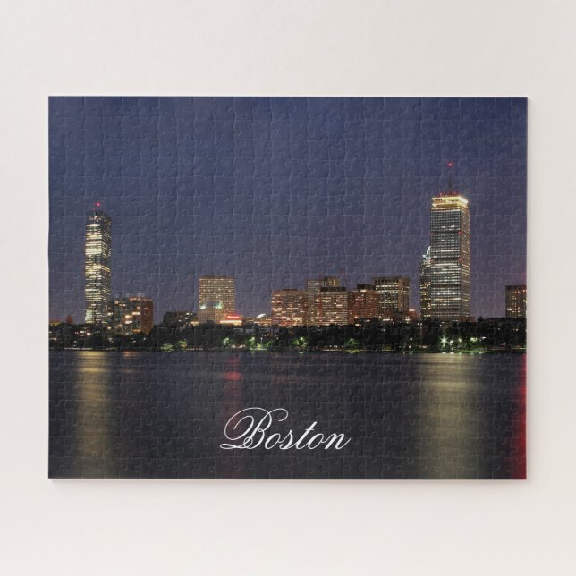 Boston Massachusetts Skyline Jigsaw Puzzle (Horizontal)