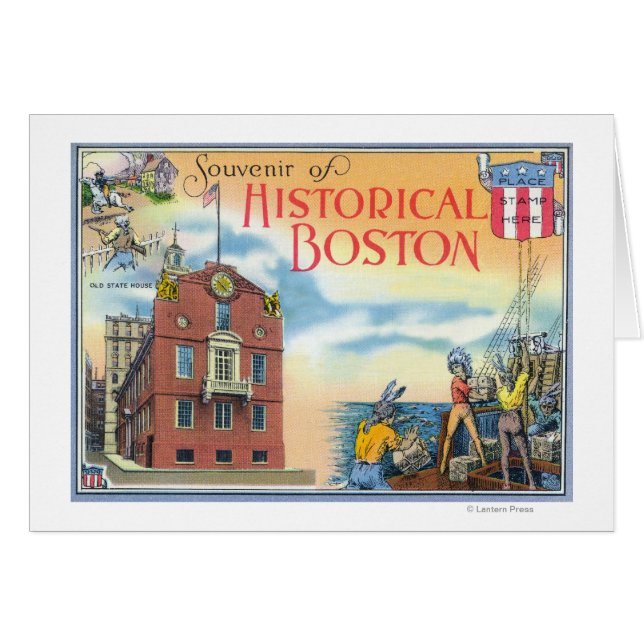Boston, MassachusettsScènes historiques de Boston (Devant horizontal)