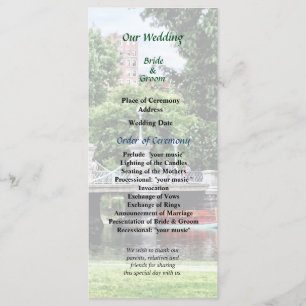 Boston Public Garden Bridge Programme de mariage
