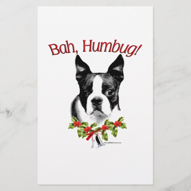 Boston Terrier Bah Humbug (Devant)