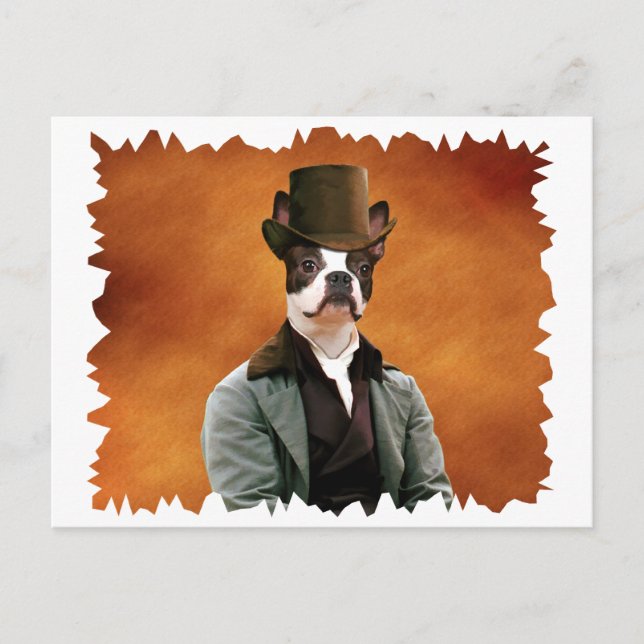 Boston Terrier Carte Postale Nobility Chiens Cadea (Devant)