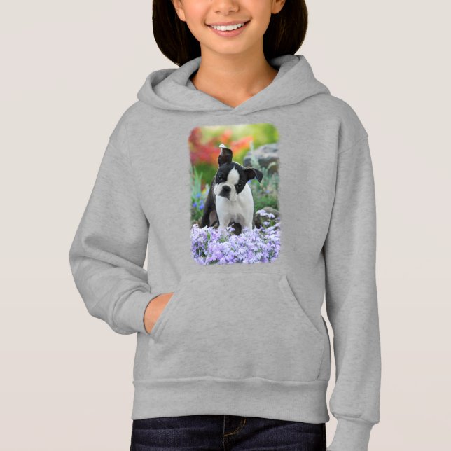 Boston Terrier Chien mignonne Chiot Pet Photo - (Devant)