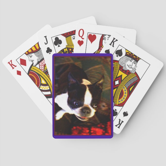 Boston Terrier jeu de cartes (dos)