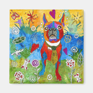Boston Terrier Magnet 2"