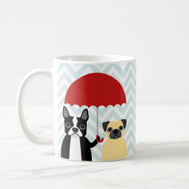 Boston Terrier Mugs (Gauche)