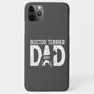 Boston Terrier Papa Chien Papa Coque cadeau