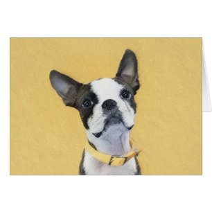 Boston Terrier Peinture - Cute Original Chien Art