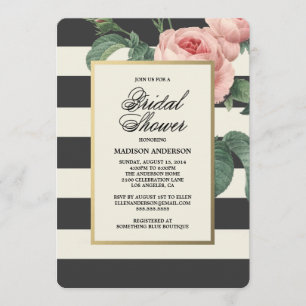 Botanical Glamour Invitation de douche nuptiale