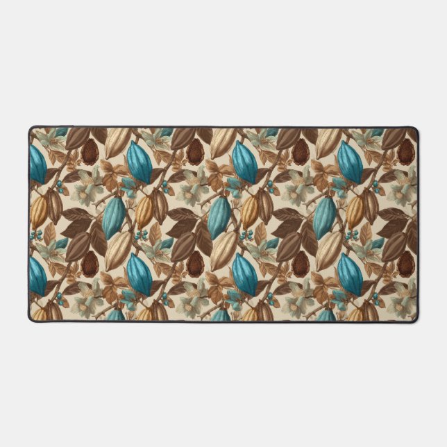 Botanical Turquoise Cacao Pattern  (Recto)