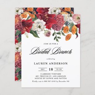 Botanique Amaryllis Bridal Brunch Invitation