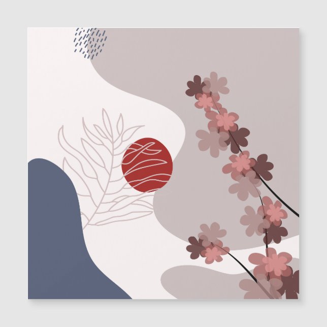 Botanique Boho Blue Magenta (Devant)