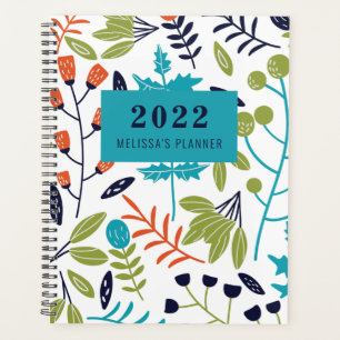 Botanique Floral Personnalisé Planificateur Annuel