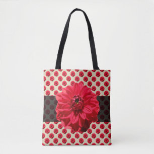 Botanique Floral Rouge sur n'importe quel Sac four