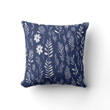 Botanique Matisse style floral motif coussin