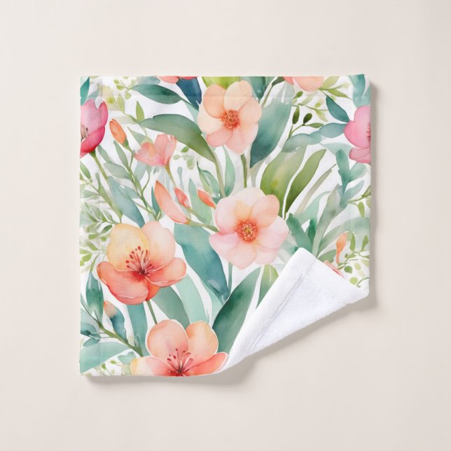Botaniques du printemps frais (Gant de toilette)