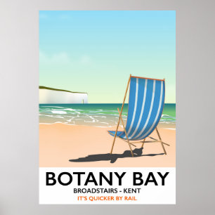 Botany Bay, affiche de voyage Broadstairs Kent
