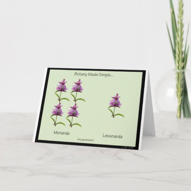 Botany Made Simple 7 x 5 Carte de voeux - vide (Devant)