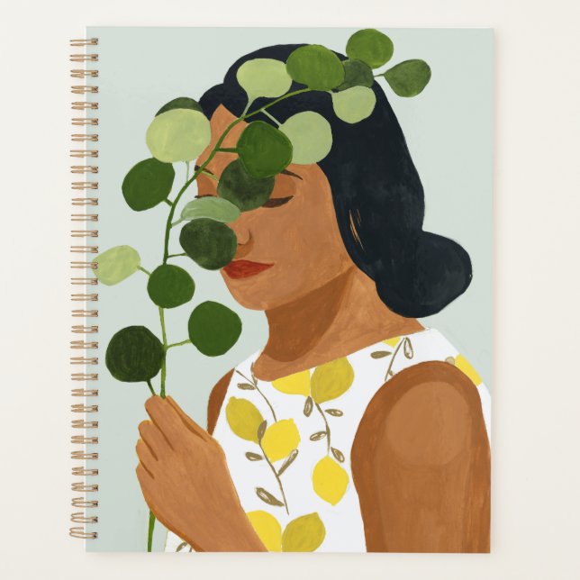 Botany Portrait - Femme avec verdure (Devant)