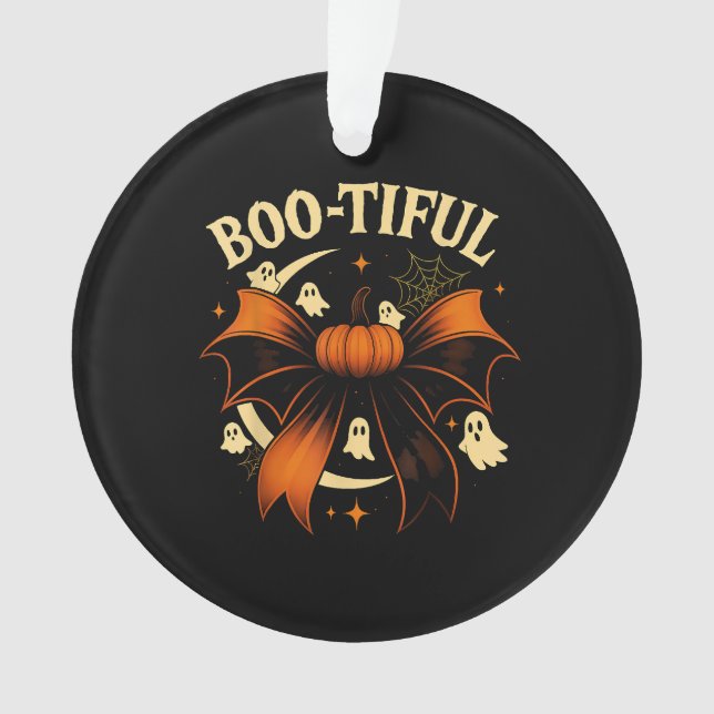 Botiful Funny Halloween Coquette Bow Citrouille (devant)