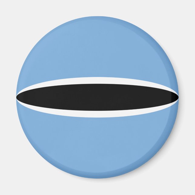 Botswana Fisheye Flag Magnet (Devant)