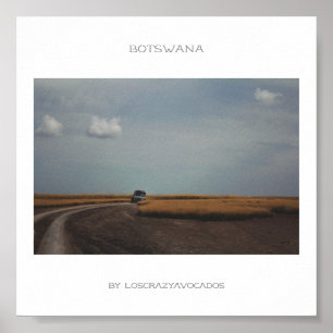 Botswana Makgadikgadi Salt Pans Voiture Poster