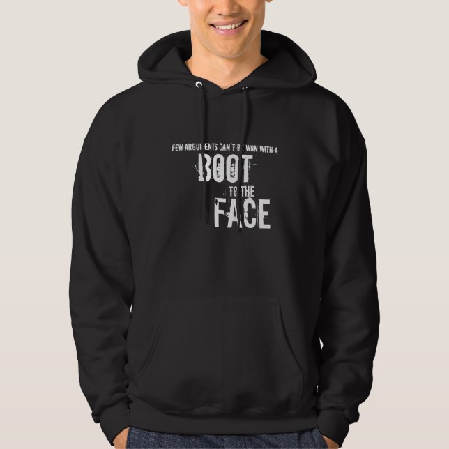 Botte au sweat - shirt à capuche de visage (Devant)