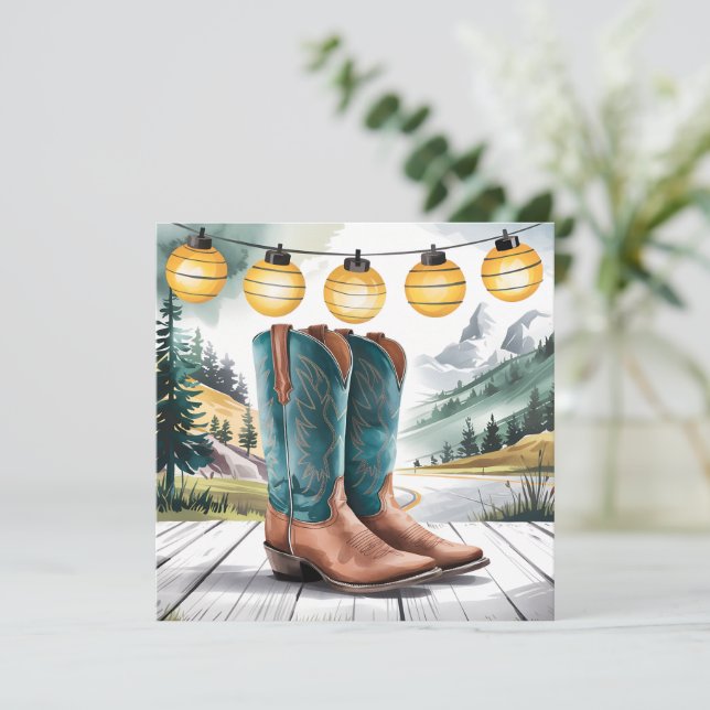 Botte de cowboy Ouest sauvage rustique (Debout devant)