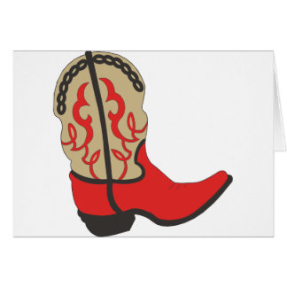 Botte de cowboy rouge