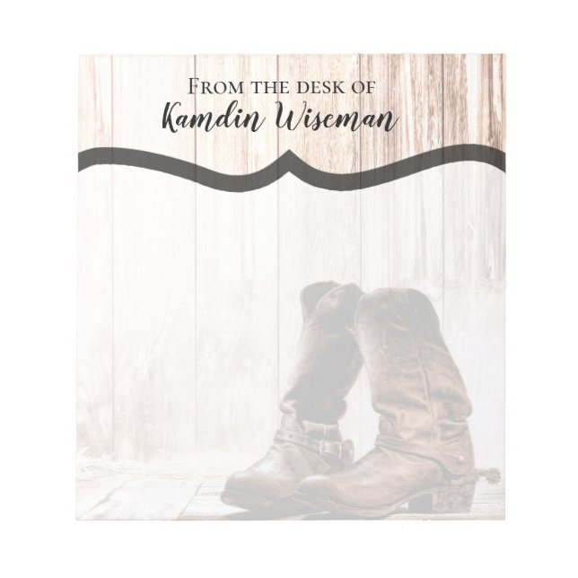 Bottes De Bloc-Notes Personnalisées Pays Ouest Rus (Devant)