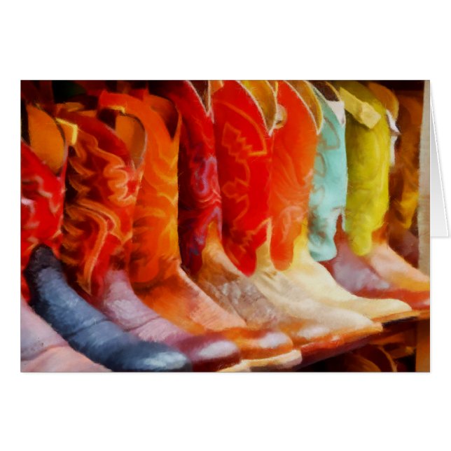 Bottes de cowboy colorées (Devant horizontal)