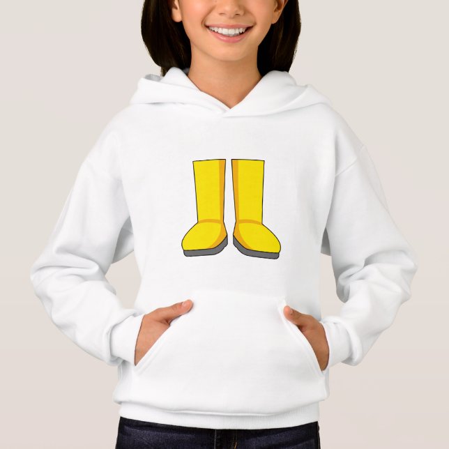 Bottes de pluie jaunes en caoutchouc (Devant)