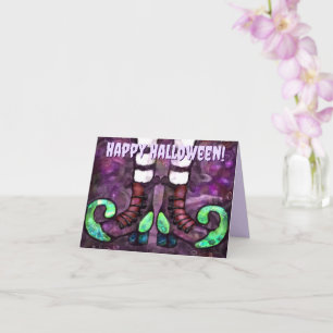 Bottes de sorcière Halloween Carte de voeux person