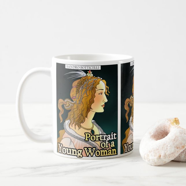 Botticelli's, Portrait d'une Mug femme (Avec donut)