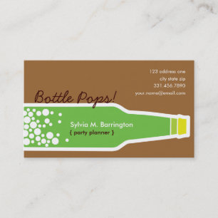 Bottle Pops Green Fun Carte de visite de profil pe