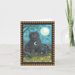 BOUBO/PYEWACKET CHAT NOIR HALLOWEEN CARTE DE REMAR