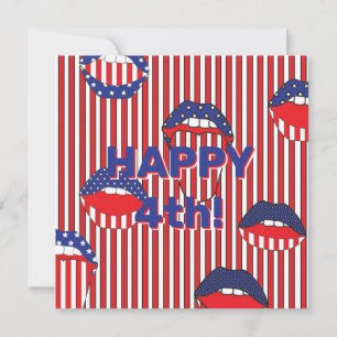Bouche drapeau bleu-blanc