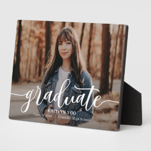 Bouche exquise ÉDITABLE Plaque de graduation COULE