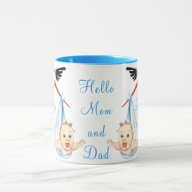 Bouche portant bébé cadeau Mug - Amusant (Centre)