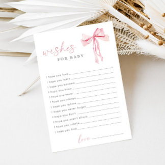 Bouche rose Voeux pour bébé Coquette moderne Conse