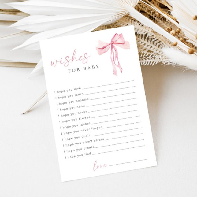 Bouche rose Voeux pour bébé Coquette moderne Conse (Créateur téléchargé)