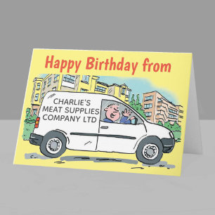 Boucher Entreprise avec nom sur la carte Van de l'