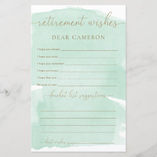 Bouches de retrait de l'aquarelle verte à la menth