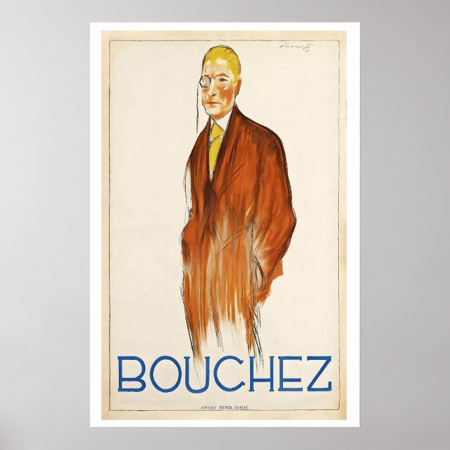 Bouchez Men Fashion Vintage Advertising Poster by (Devant)