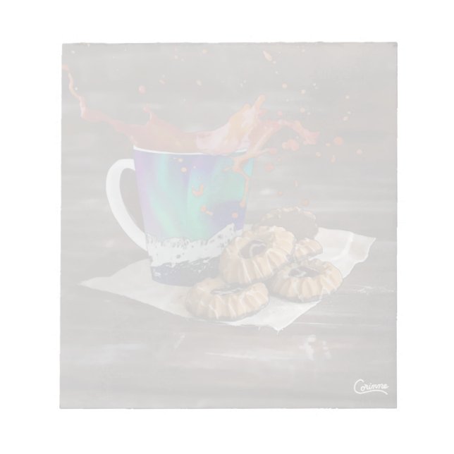 Bouchon de café - Bloc-notes de 5,5 po x 6 po (Devant)