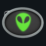 Boucle de ceinture Alien vert brillant<br><div class="desc">Alien vert brillant (Pas de lumière dans l'obscurité).</div>