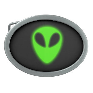 Boucle de ceinture Alien vert brillant