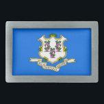 Boucle de ceinture avec drapeau de l'État du Conne<br><div class="desc">Ajoutez une touche de fierté Connecticut à votre garde-robe avec notre boucle à ceinture exclusive avec le drapeau du Connecticut ! Réalisée avec une attention minutieuse aux détails, cette boucle à ceinture est plus qu'un accessoire élégant, c'est une célébration du patrimoine et de la fierté culturelle du Connecticut. L'élégant design...</div>