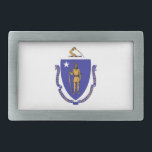 Boucle de ceinture avec drapeau de l'État du Massa<br><div class="desc">Montrez votre fierté Massachusetts avec notre boucle à ceinture exclusive avec le drapeau du Massachusetts! Conçu pour allier style et fierté de l’Etat, cette boucle à ceinture est plus qu’un simple accessoire, c’est un hommage au riche patrimoine et à l’identité culturelle du Massachusetts. Le design saisissant affiche le drapeau emblématique...</div>